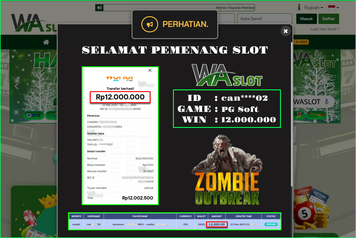 WASLOT – ZOMBIE OUTBREAK