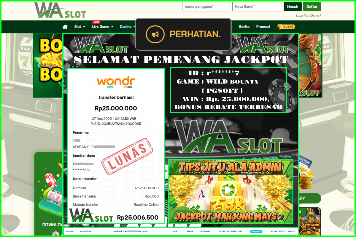 WASLOT – BOUNTY SHOWDOWN ( PGSOFT )