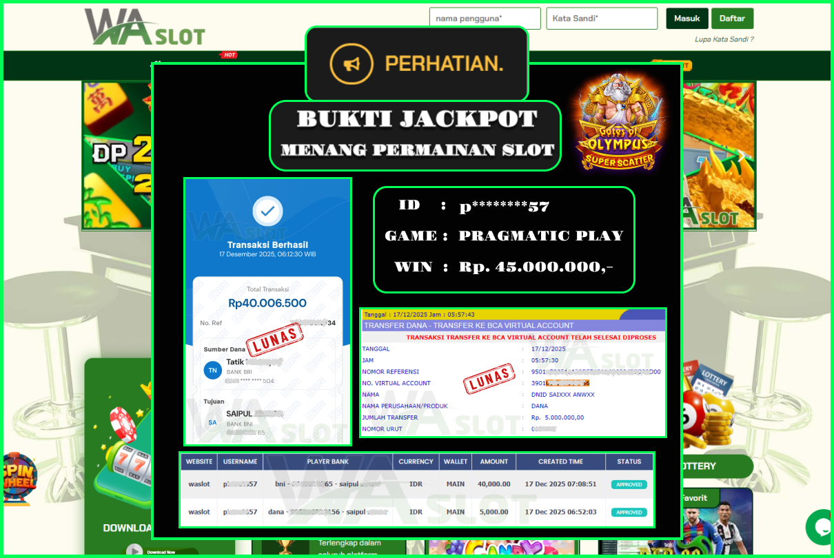 WASLOT – GATES OF OLYMPUS SUPER SCATTER