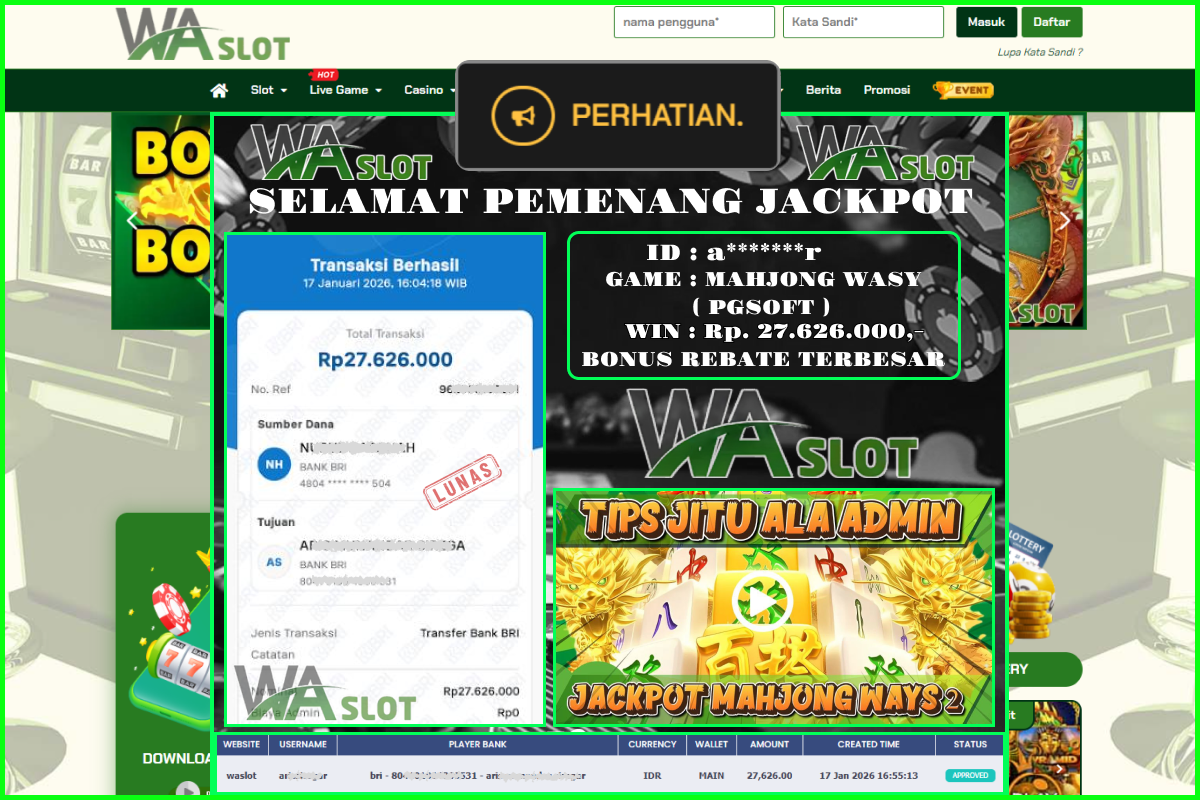 WASLOT –  MAHJONG WAYS 2