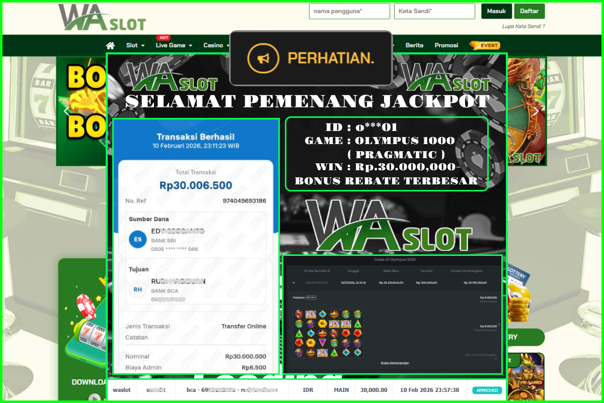 WASLOT – OLYMPUS 1000