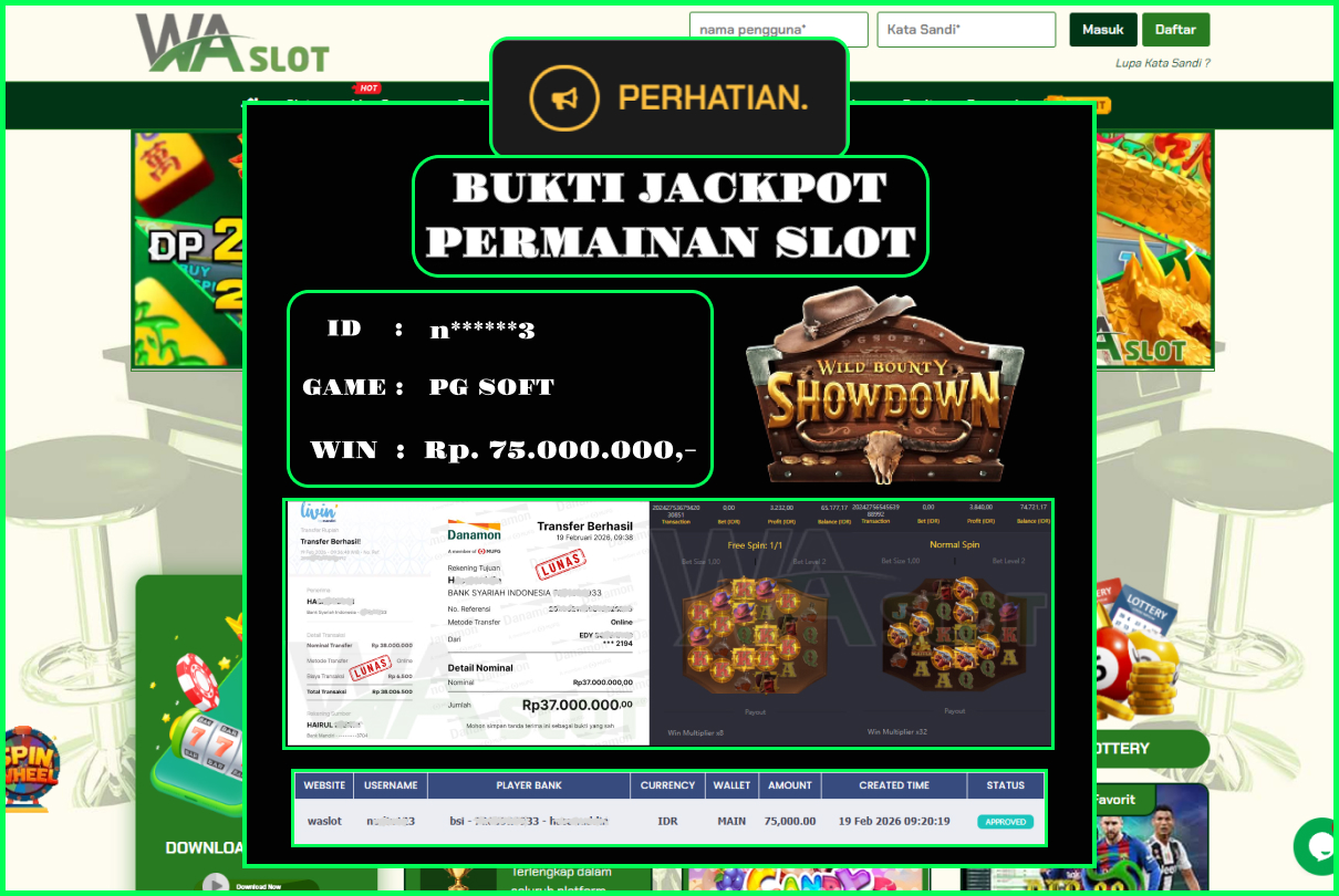 WASLOT – WILD BOUNTY SHOWDOWN 