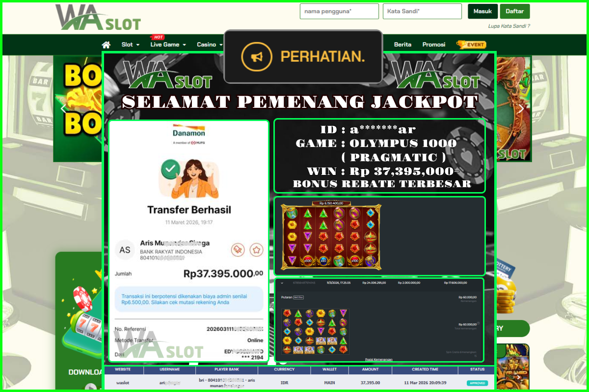 WASLOT – OLYMPUS 1000 ( PRAGMATIC )