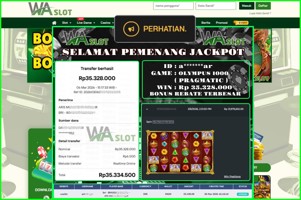 WASLOT – OLYMPUS 1000 ( PRAGMATIC )