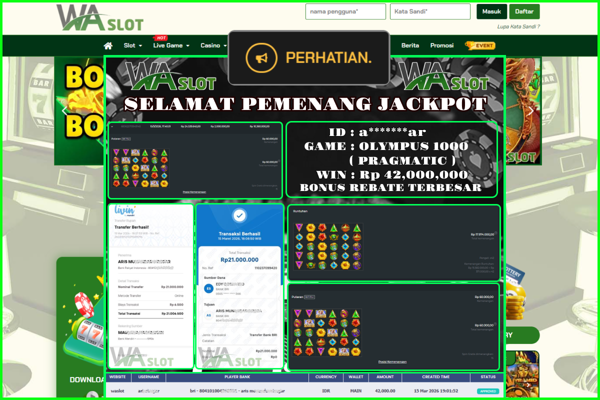 WASLOT – OLYMPUS 1000 ( PRAGMATIC )